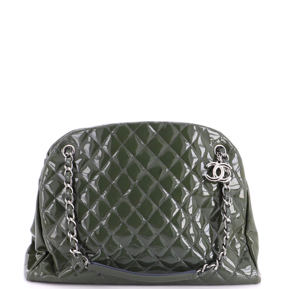 Chanel Large Just Mademoiselle Bag Quilted Patent